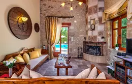 Amazing Villas In Crete Villa Asteri Sitting Area3