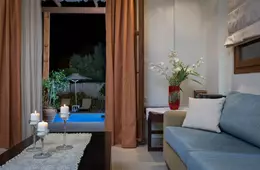 Amazing Villas In Crete Villa Citrus Sitting Area At Night