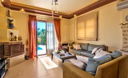 Amazing Villas In Crete Villa Citrus Living Room