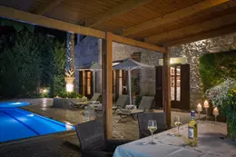 Amazing Villas In Crete Villa Asteri Exterior At Night